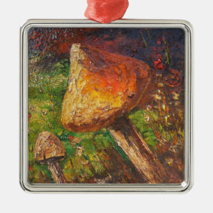 Ornamento De Metal Ornament Ann Hayes Painting Mushroom