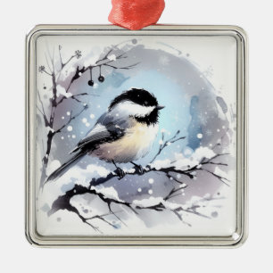Ornamento De Metal Ornament Chickadee