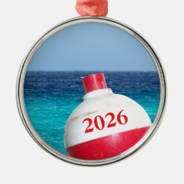 Ornamento De Metal Ornament de Bobber de Pesca de Natal de 2012