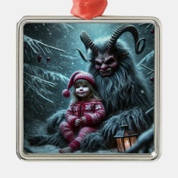 Ornamento De Metal Ornament Krampus de Natal