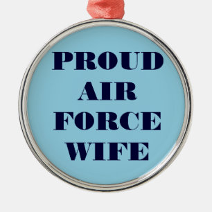 Ornamento De Metal Ornament Orud Air Force Wife