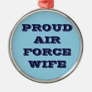 Ornamento De Metal Ornament Orud Air Force Wife