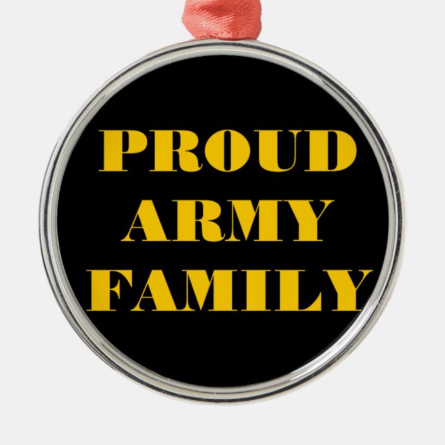 Ornamento De Metal Ornament Orud Army Family (Frente)