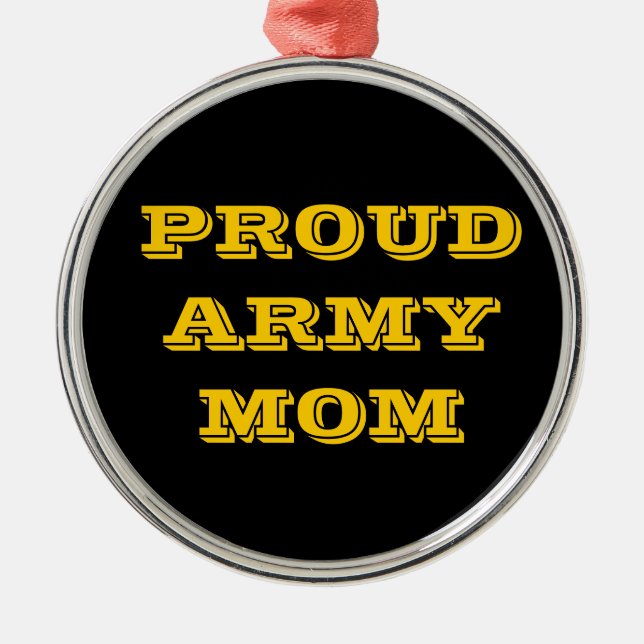 Ornamento De Metal Ornament Orud Army Mãe (Frente)