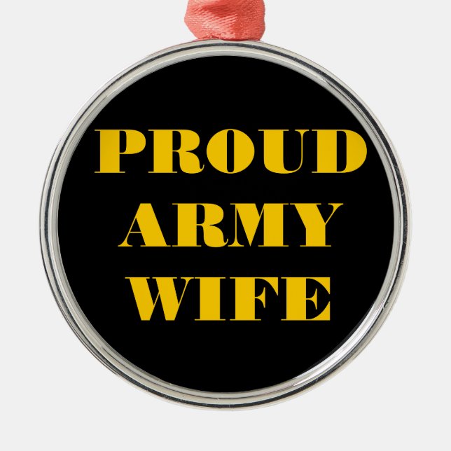 Ornamento De Metal Ornament Orud Army Wife (Frente)