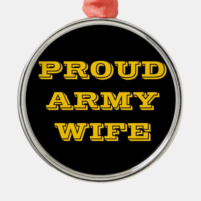 Ornamento De Metal Ornament Orud Army Wife (Frente)