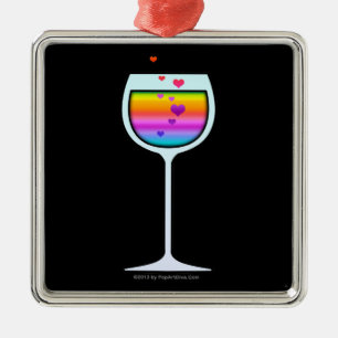 ORNAMENTO DE METAL ÓRNAMENTO DE PRÊMIO DE VIDRO VINHO