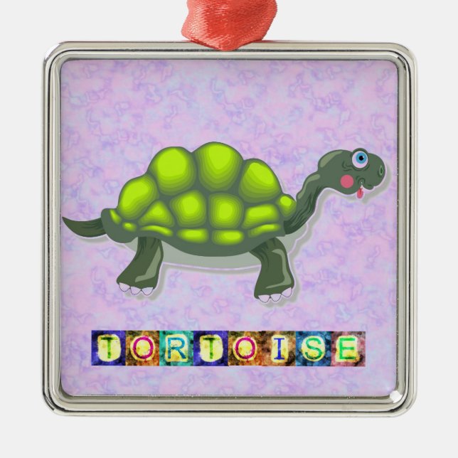 Ornamento De Metal Ornamento Turtle Metal (Frente)