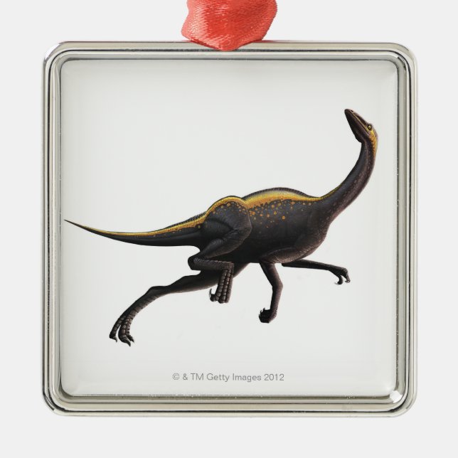 Ornamento De Metal Ornithomimus (Frente)