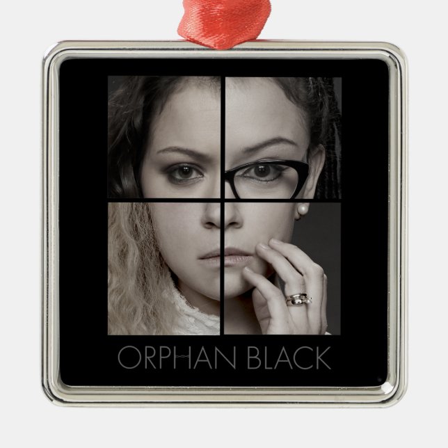 Ornamento De Metal Orphan Black | Colagem de clones (Frente)