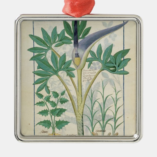 Ornamento De Metal Orquídea (Frente)