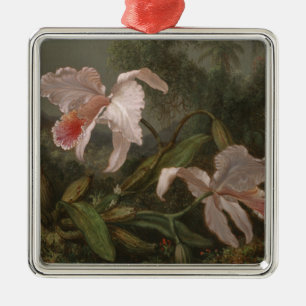 Ornamento De Metal Orquídeas e colibris da selva