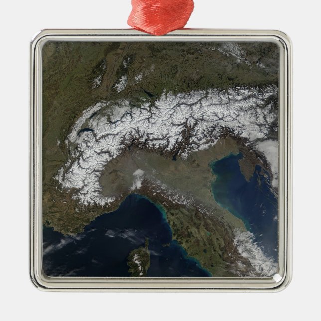 Ornamento De Metal Os Alpes 3 (Frente)