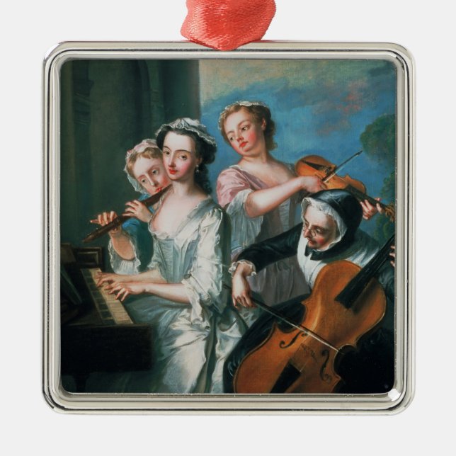 Ornamento De Metal Os cinco sentidos (Frente)