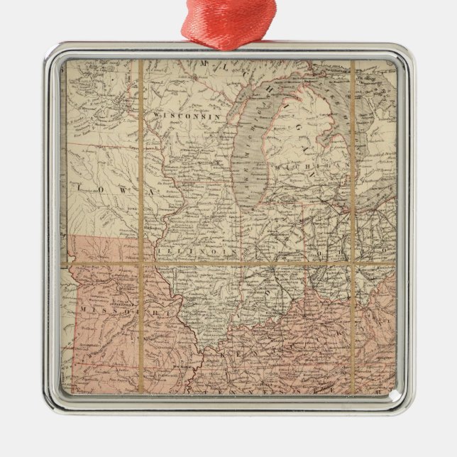 Ornamento De Metal Os Estados Unidos 37 (Frente)