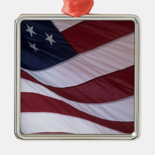 Ornamento De Metal Os EUA embandeiram, North Carolina, EUA (Frente)