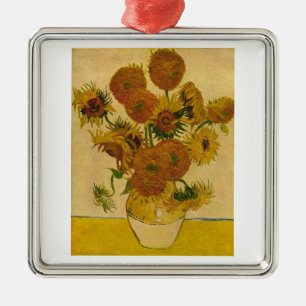 Ornamento De Metal Os girassóis de Vincent van Gogh, 1878