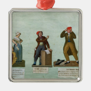 Ornamento De Metal Os Knitters de Jacobin