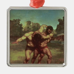 Ornamento De Metal Os lutadores, 1853