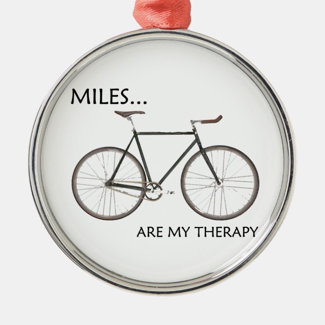 Ornamento De Metal Os MIles são minha terapia (Frente)