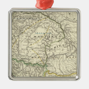 Ornamento De Metal Os países no Danúbio mais baixo VtenXte