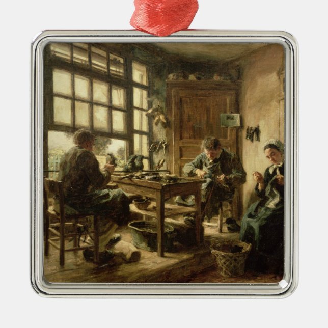 Ornamento De Metal Os sapateiros, 1880 (Frente)