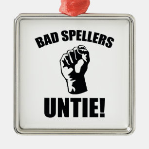 Ornamento De Metal Os Spellers maus desatam!