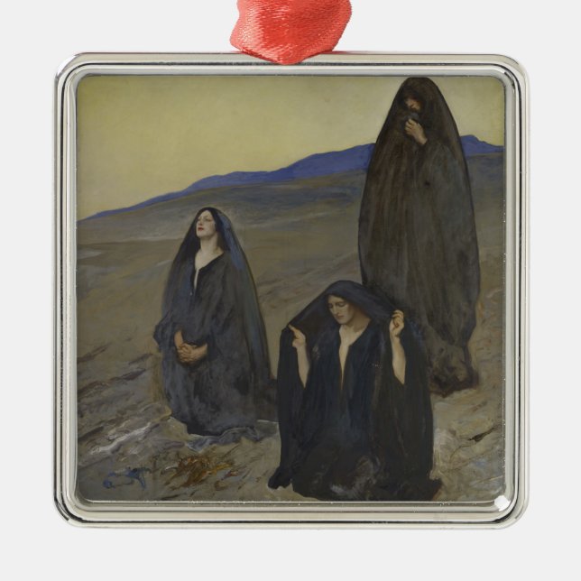 Ornamento De Metal Os três Marys (Frente)