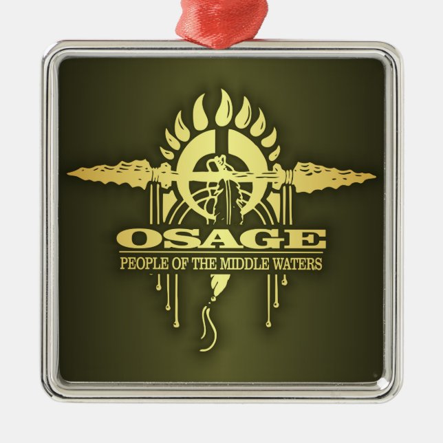 Ornamento De Metal Osage 2o (Frente)