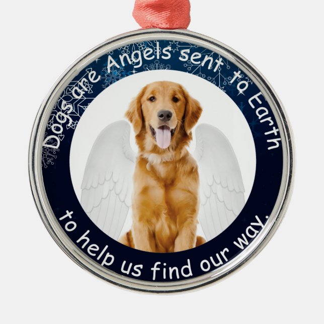 Ornamento De Metal Ouro Angel Ornament (Frente)