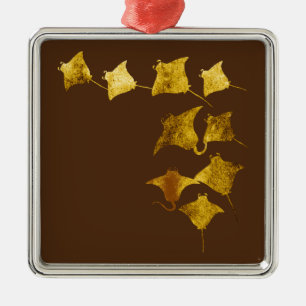 Ornamento De Metal Ouro Raios