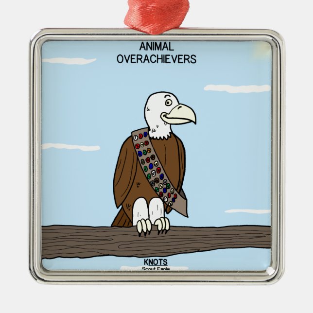 Ornamento De Metal Overachievers animais (Frente)