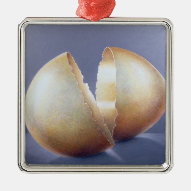 Ornamento De Metal Ovo rachado da Idade do Bronze (Frente)