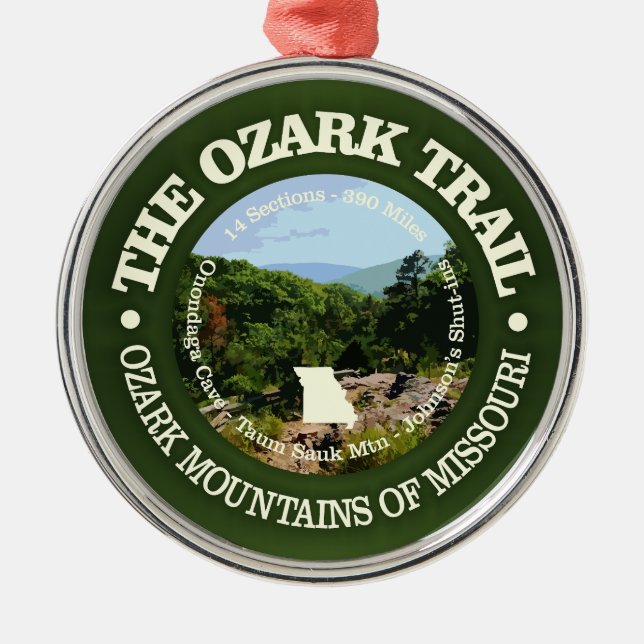 Ornamento De Metal Ozark Trail (rd) (Frente)