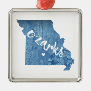 Ornamento De Metal Ozarks, Missouri