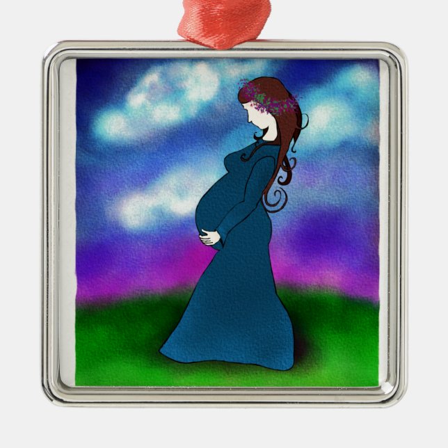 Ornamento De Metal "Paciência " (Frente)