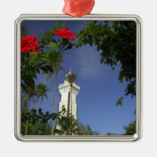 Ornamento De Metal Pacífico Sul, Polinésia Francesa, Taiti. Hibisco 3