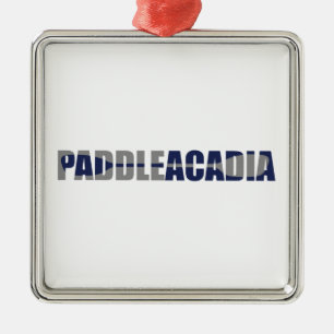 Ornamento De Metal Paddle Acadia National Park Kayaking Maine