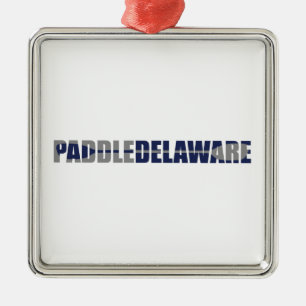 Ornamento De Metal Paddle Delaware Kayaking