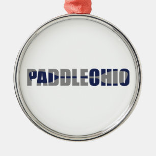 Ornamento De Metal Paddle Ohio Kayaking