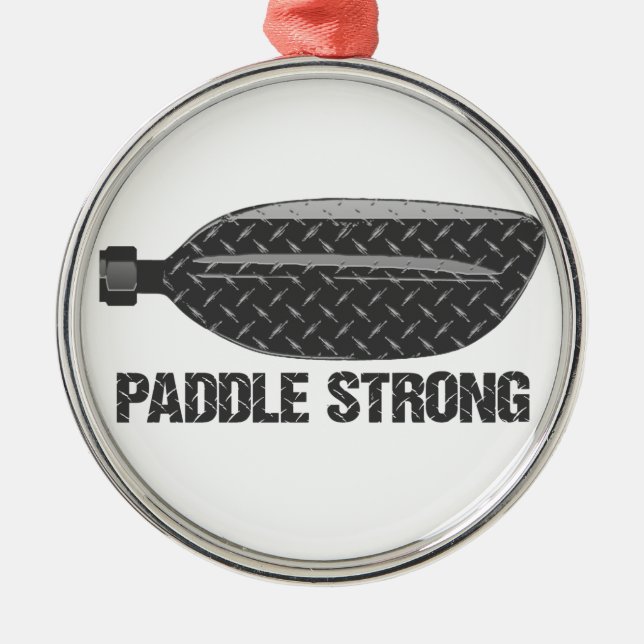 Ornamento De Metal Paddle Strong (Frente)