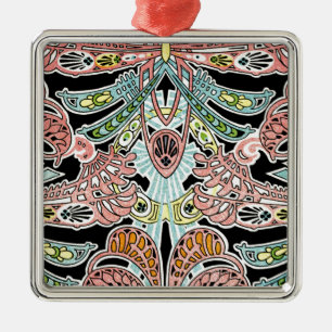 Ornamento De Metal padrão Art Nouveau #8