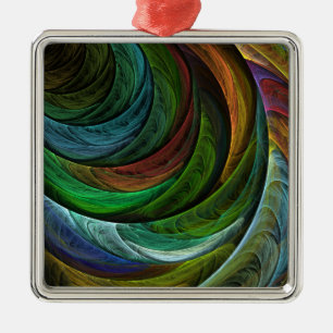 Ornamento De Metal Padrão de Abstrato de Arte Moderna com Glória de C