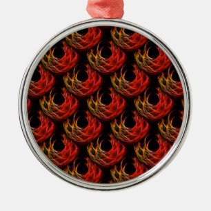 Ornamento De Metal Padrão de Arte Abstrata Boho Moderno Elegante #503