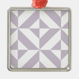 Ornamento De Metal Padrão de Cubo de Deco Geométrico de Uvas Legal Pá