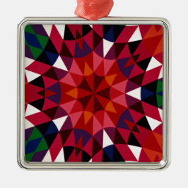 Ornamento De Metal Padrão de Feriado