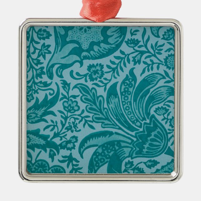 Ornamento De Metal Padrão Indiano (por William Morris) Ornamen Cerâmi (Frente)