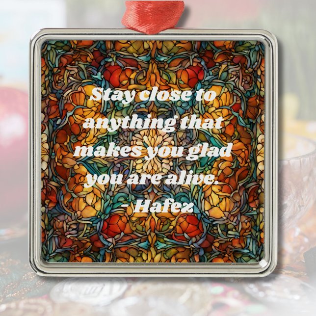 Ornamento De Metal Padrão Mosaico Personalizado Nowruz Presente no An (Custom Mosaic Pattern Nowruz Persian New Year Gift)