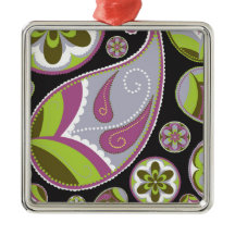 Padrão Paisley Roxo