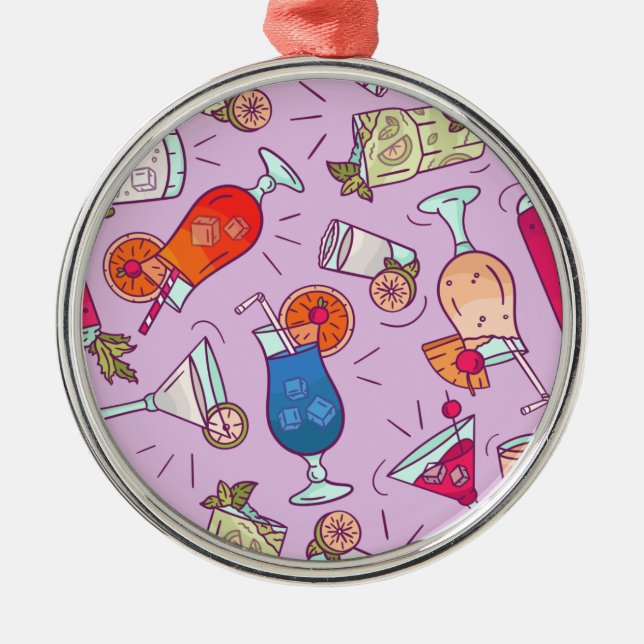 Ornamento De Metal Padronizar cocktails reais e bebidas longas (Frente)